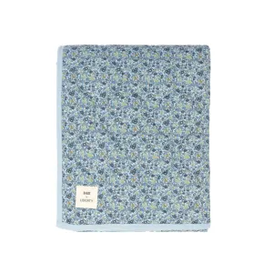 Bibs Liberty Quilted Blanket - Chamomile Lawn/Baby Blue