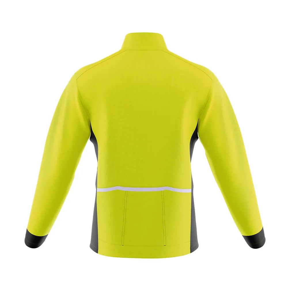 Big and Tall Mens Mizzly Hi Vis Wind Water Resistant Cycling Jacket