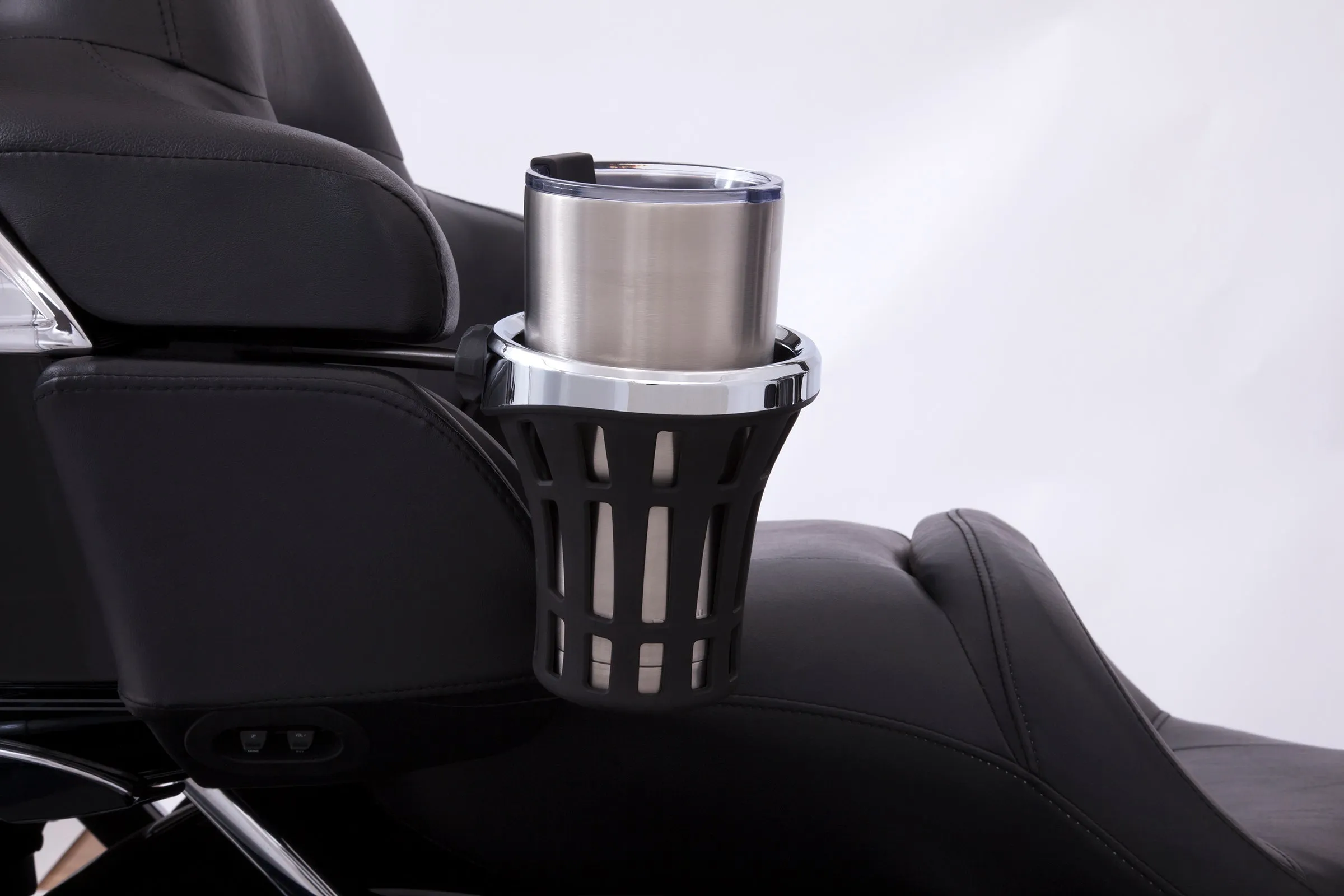 Big Ass® Drink Holder Chrome, '14-up Passenger Mount