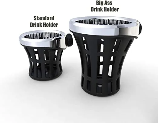 Big Ass® Drink Holder Chrome, '14-up Passenger Mount