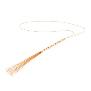 Bijoux Indiscrets Magnifique Collection Chain Necklace Whip In Gold