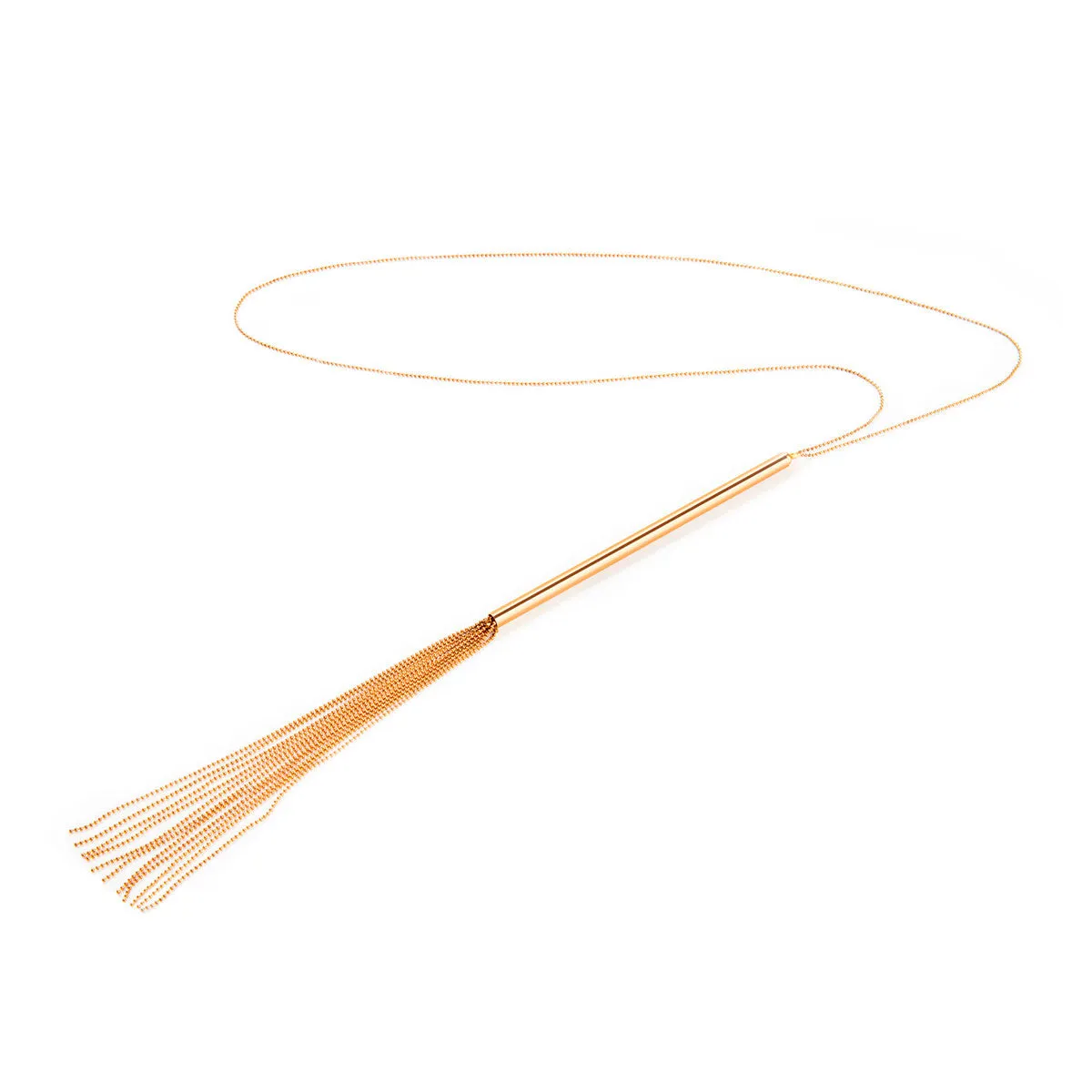 Bijoux Indiscrets Magnifique Collection Chain Necklace Whip In Gold