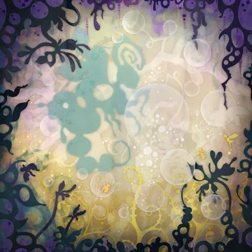 Biotic Fizz Original Painting by Nancy Tobin -Large Abstract Artwork