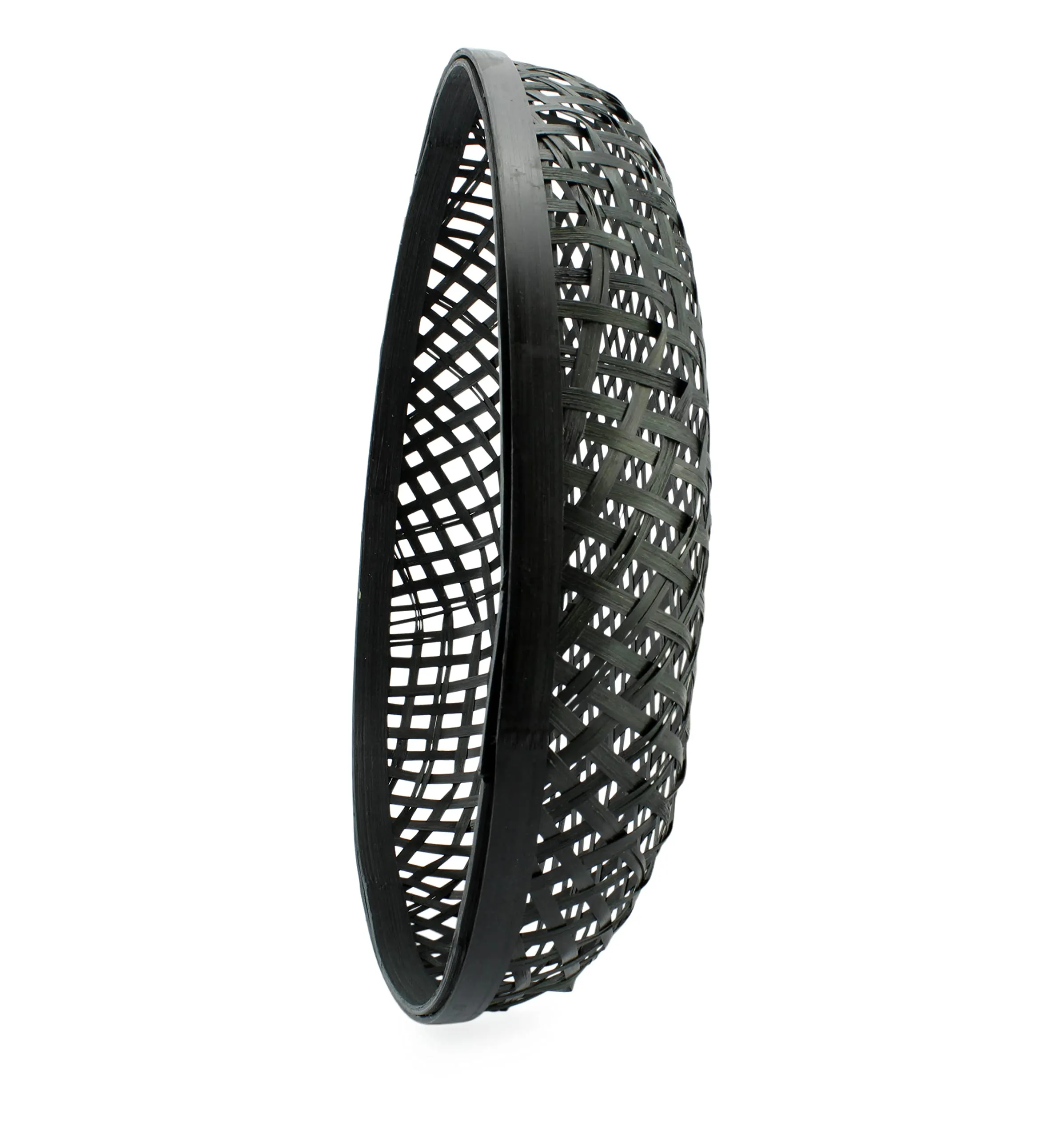 Black Boho Wall Baskets (2-Pack)
