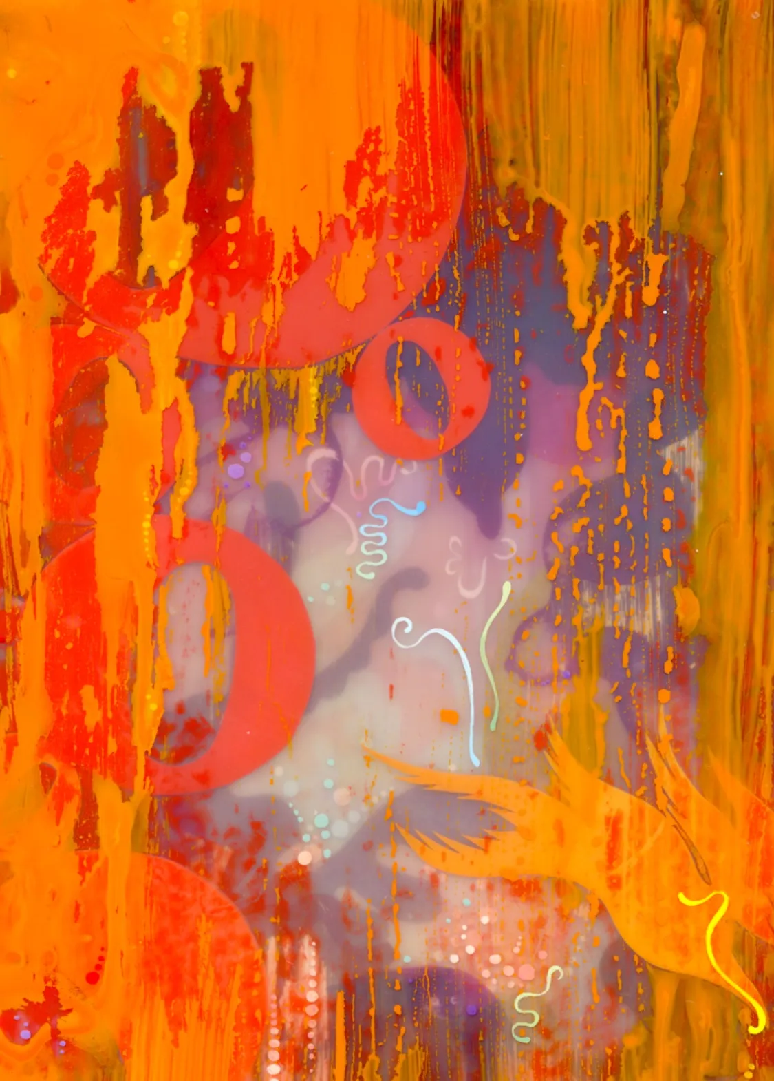 Blaze Original Painting by Nancy Tobin Jewel Box