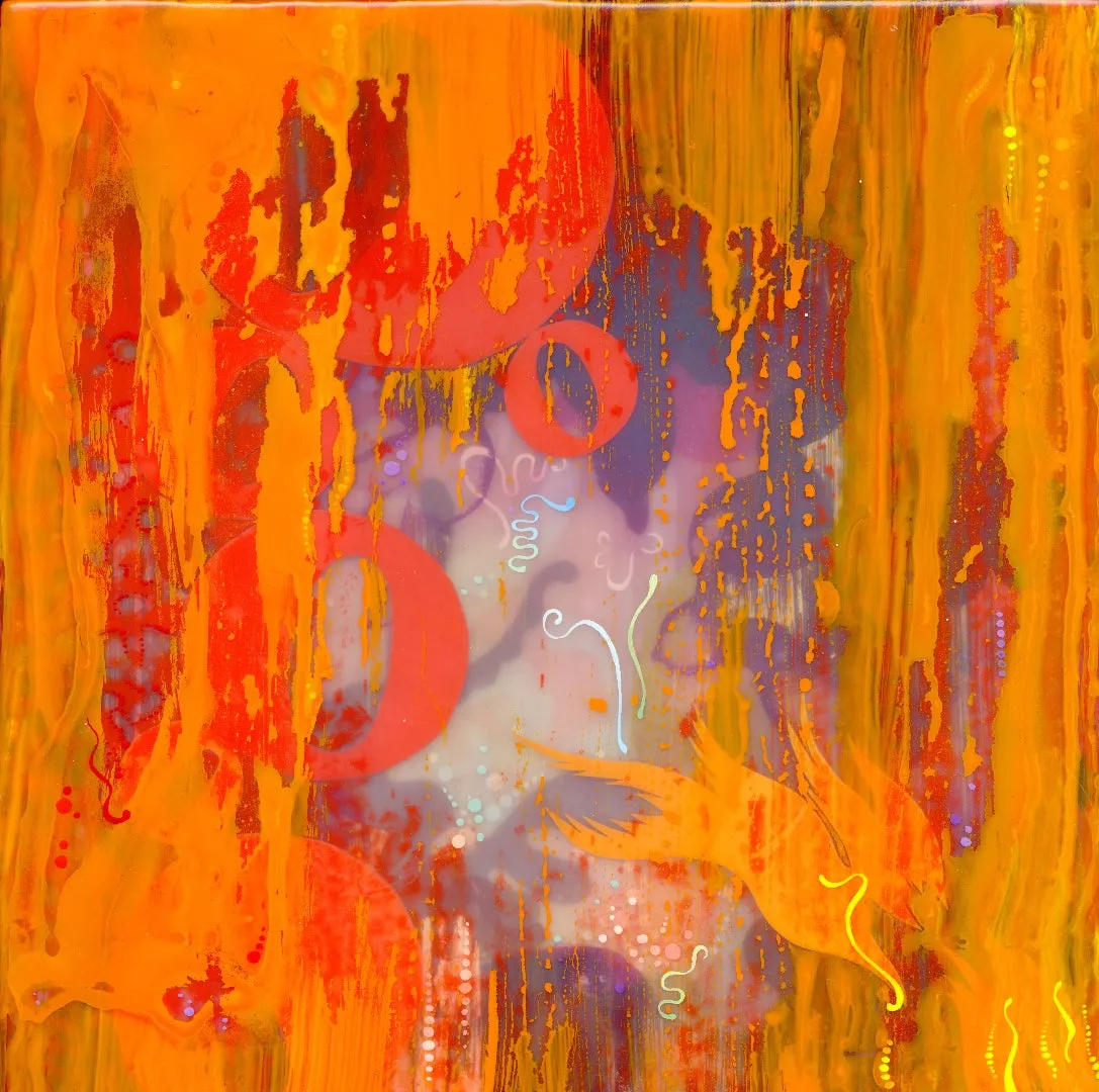 Blaze Original Painting by Nancy Tobin Jewel Box
