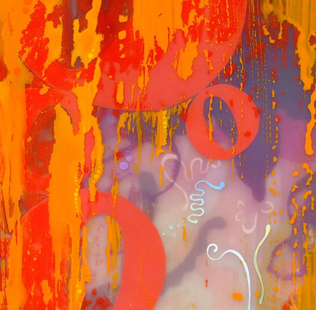 Blaze Original Painting by Nancy Tobin Jewel Box