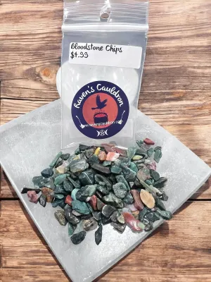 Bloodstone Gemstone Chips