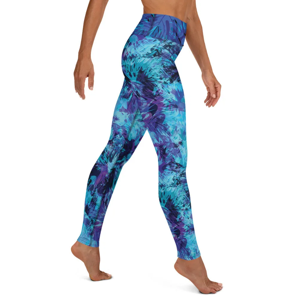 Blue Acid Splash - Yoga Leggings