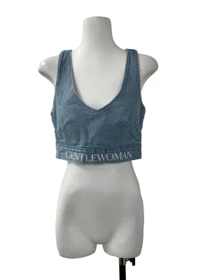 Blue Denim Bralet Top