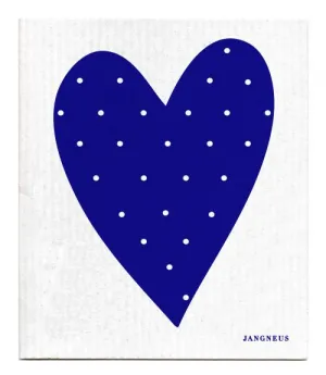 Blue Heart Dishcloth