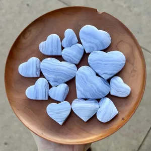 Blue Lace Agate Heart