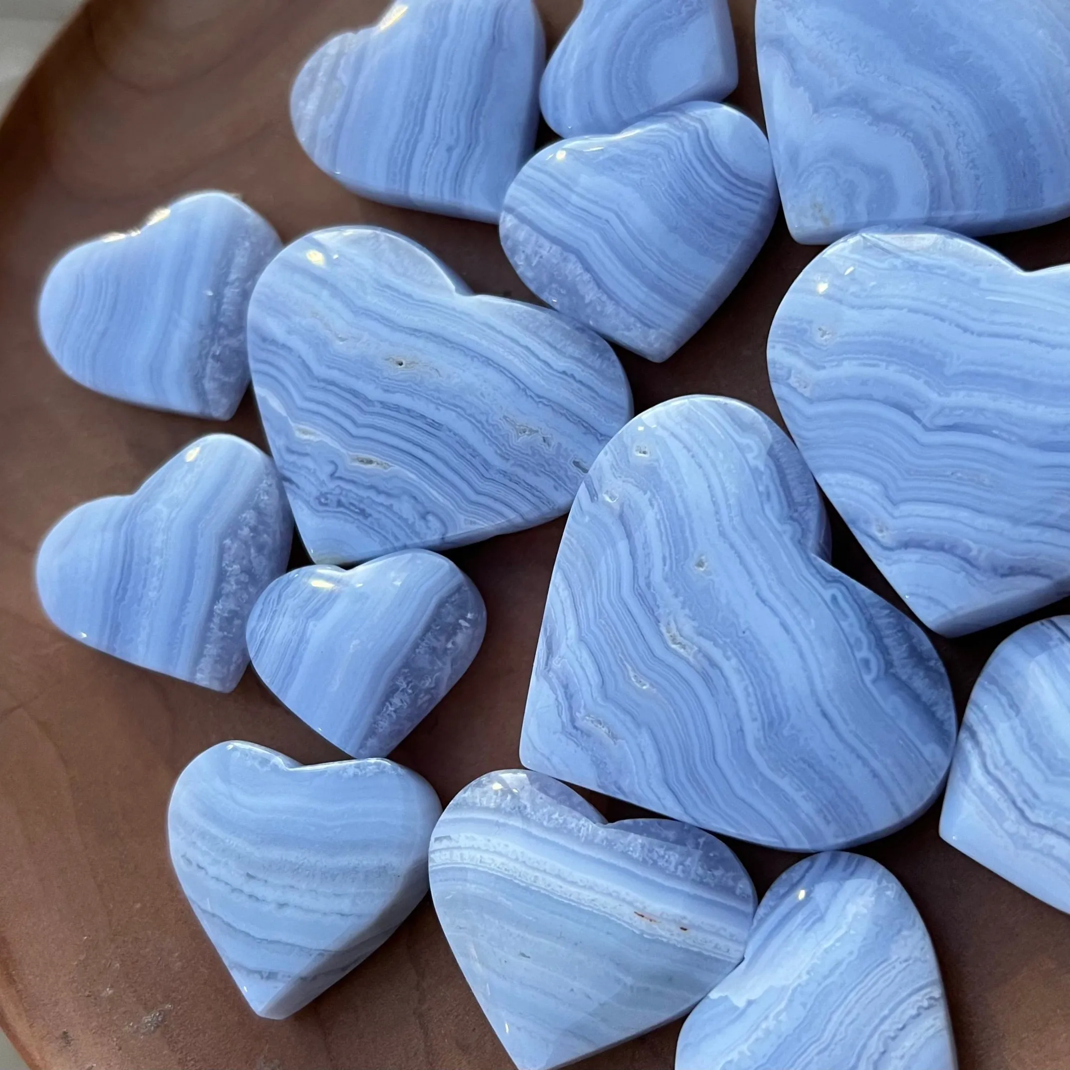 Blue Lace Agate Heart