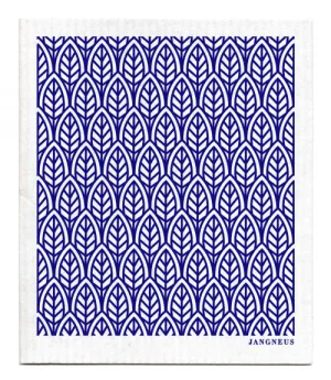 Blue Leaves Dishcloth