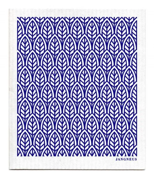 Blue Leaves Dishcloth
