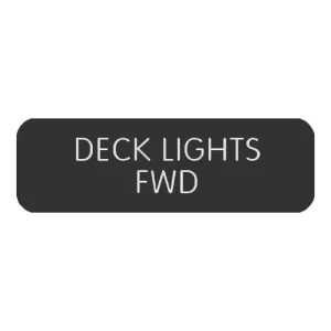 Blue SeaLarge Format Label - "Deck Lights FWD" [8063-0126]