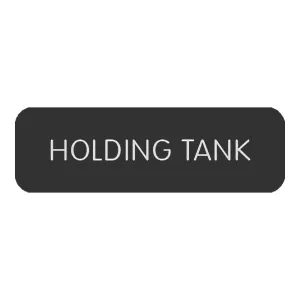 Blue SeaLarge Format Label - "Holding Tank" [8063-0265]