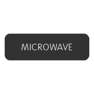 Blue SeaLarge Format Label - "Microwave" [8063-0318]