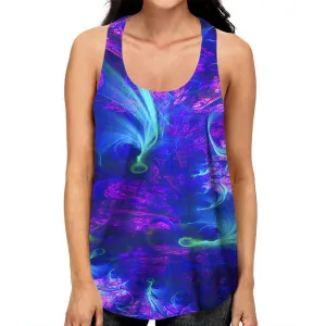 Blue Swirls Racerback