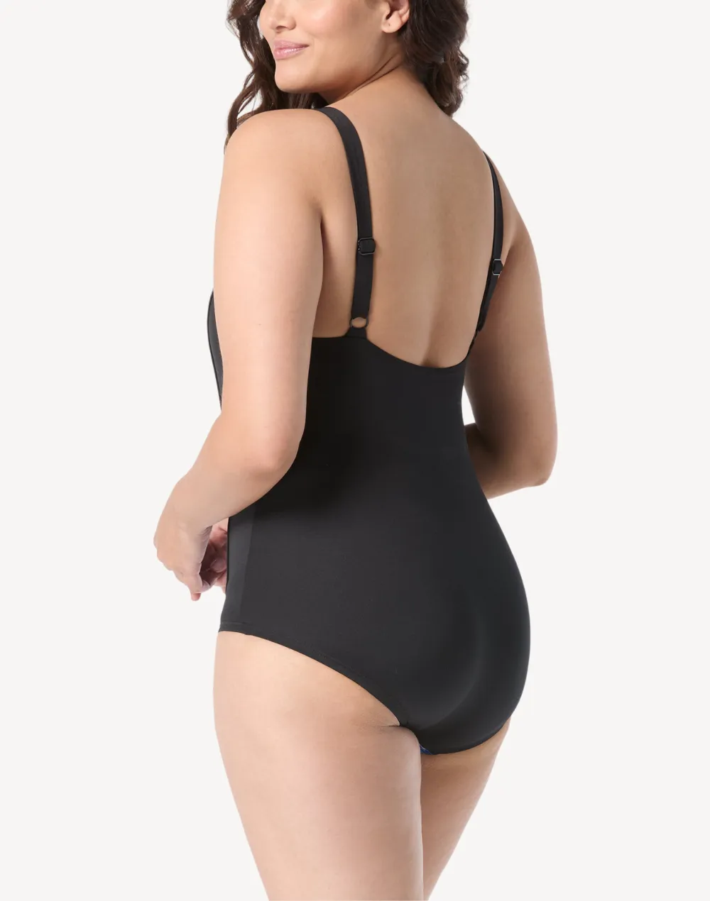 Boreal Palm Scoop Neck Polyester Plus Size One Piece