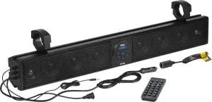 BOSS AUDIO PLUG N PLAY 36" SOUND BAR 8 SPEAKERS FITS 1.5-2" BARS