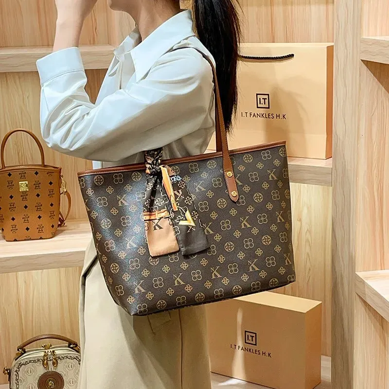 Brand Women's Handbag Autumn/Winter Fashion Large Capacity Designer Shoulder Bag Retro Luxury Handheld Crossbody Mother
