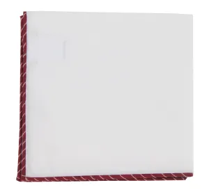 Brunello Cucinelli White Cotton Pocket Square