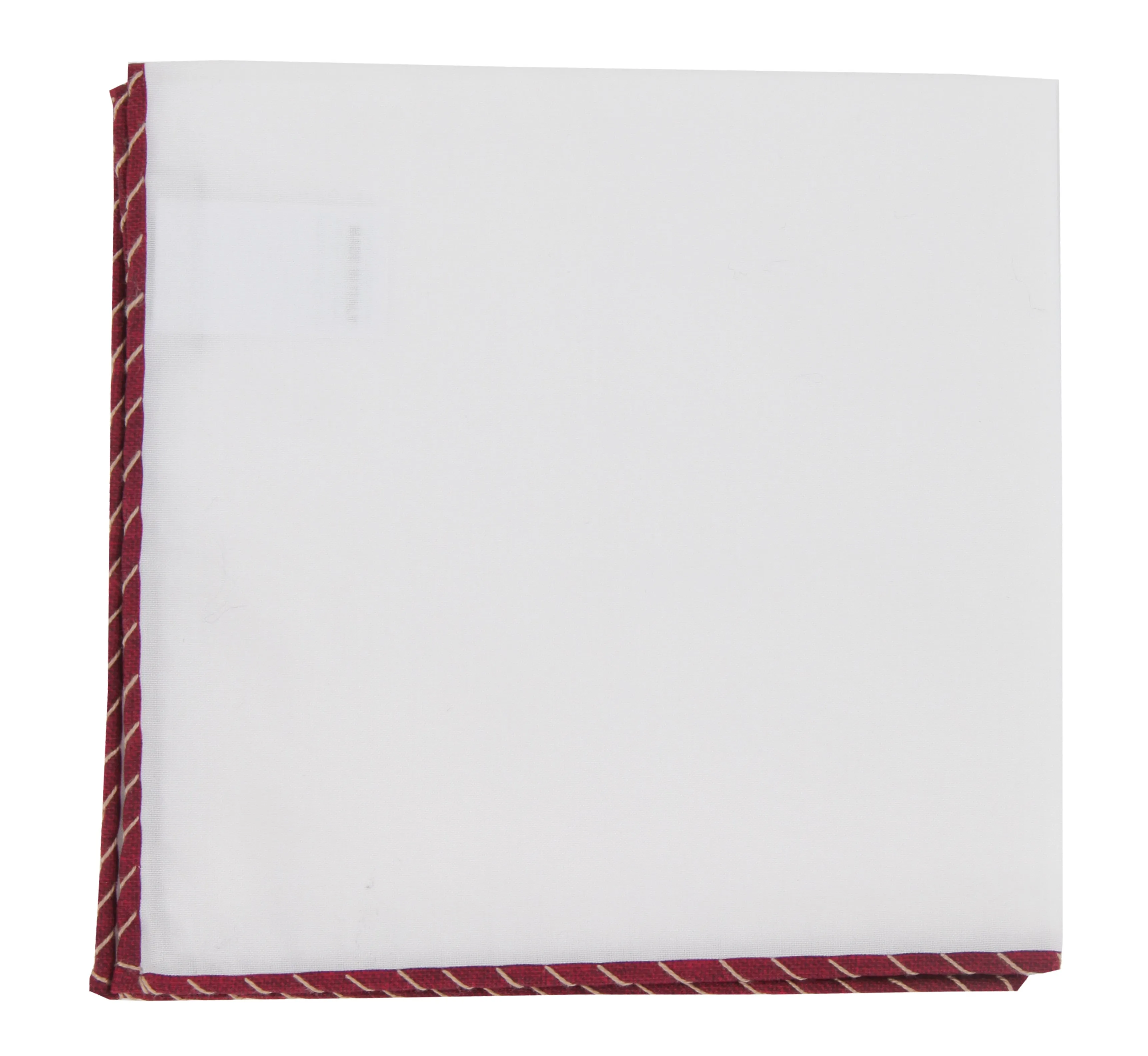 Brunello Cucinelli White Cotton Pocket Square