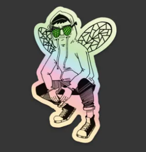 Bug Mane Sticker HOLOGRAPHIC!