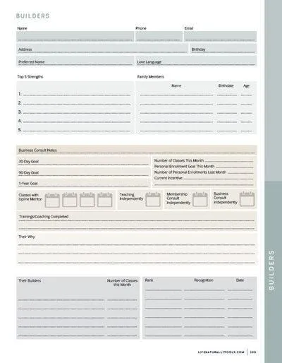 Build Naturally Organizer