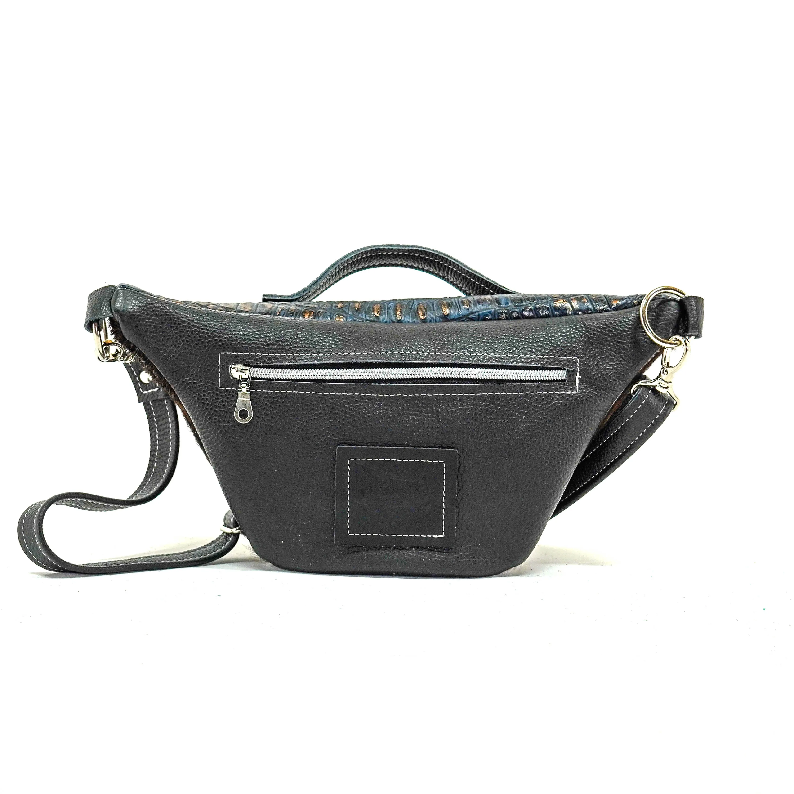 Bum Bag - Dark Brindle w/ Midnight Croc