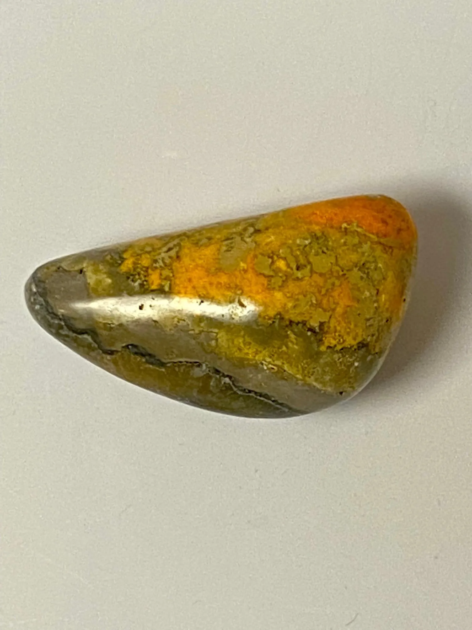 Bumblebee Jasper Palm Stone