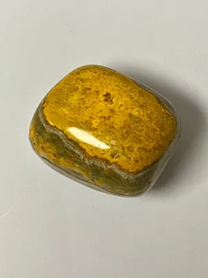 Bumblebee Jasper Palm Stone