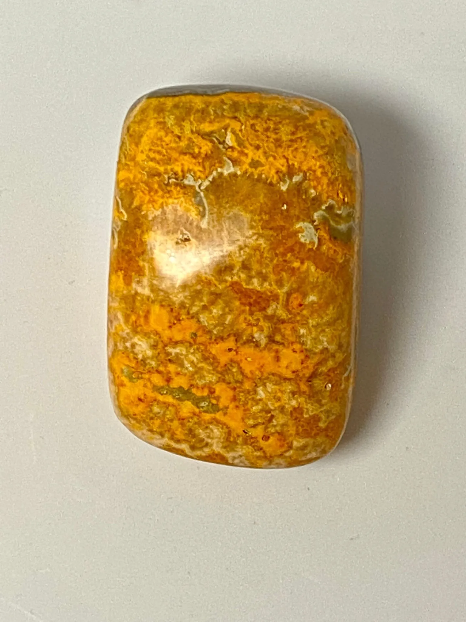 Bumblebee Jasper Palm Stone