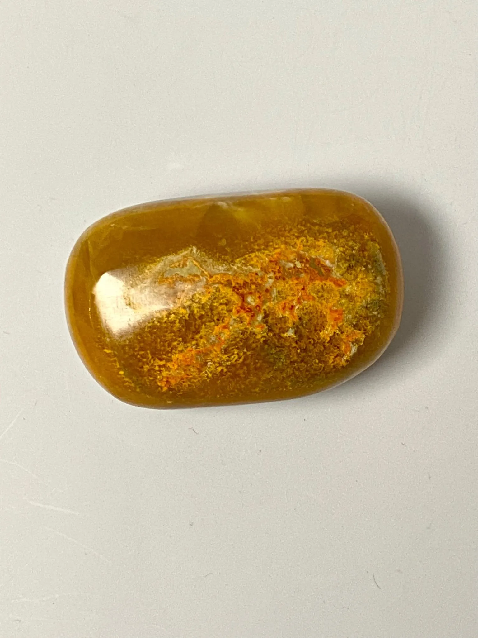 Bumblebee Jasper Palm Stone