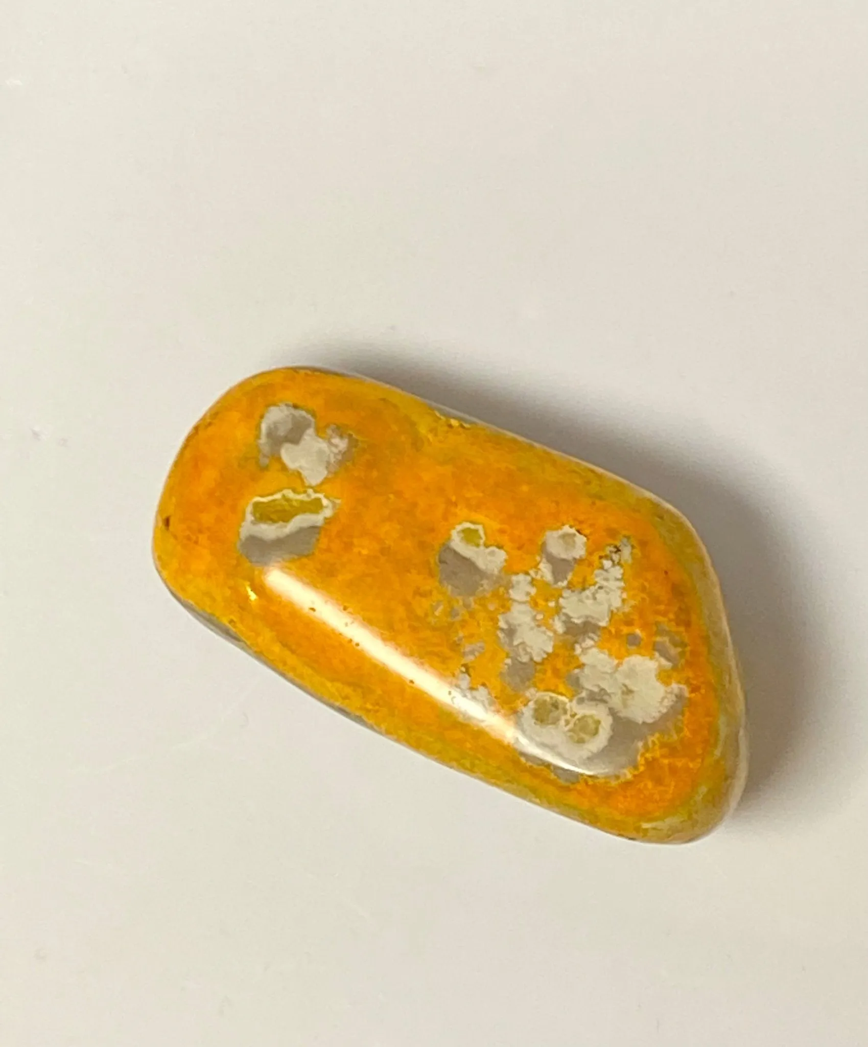 Bumblebee Jasper Palm Stone
