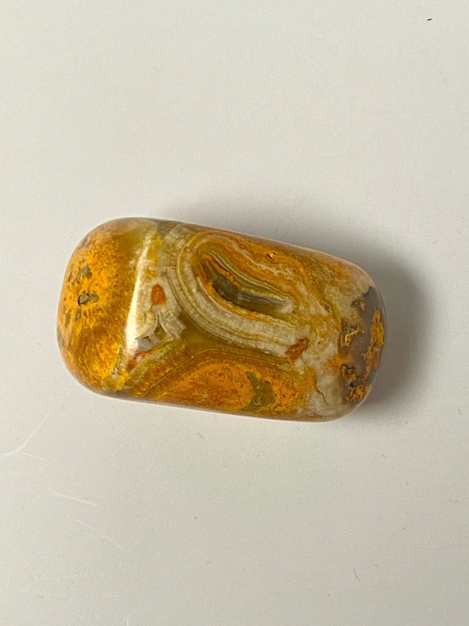 Bumblebee Jasper Palm Stone