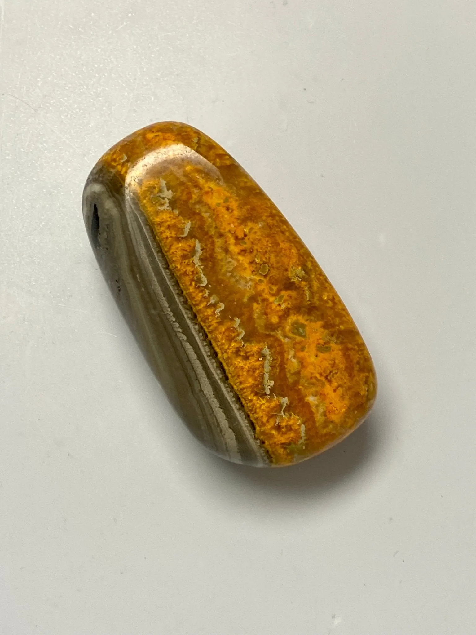 Bumblebee Jasper Palm Stone