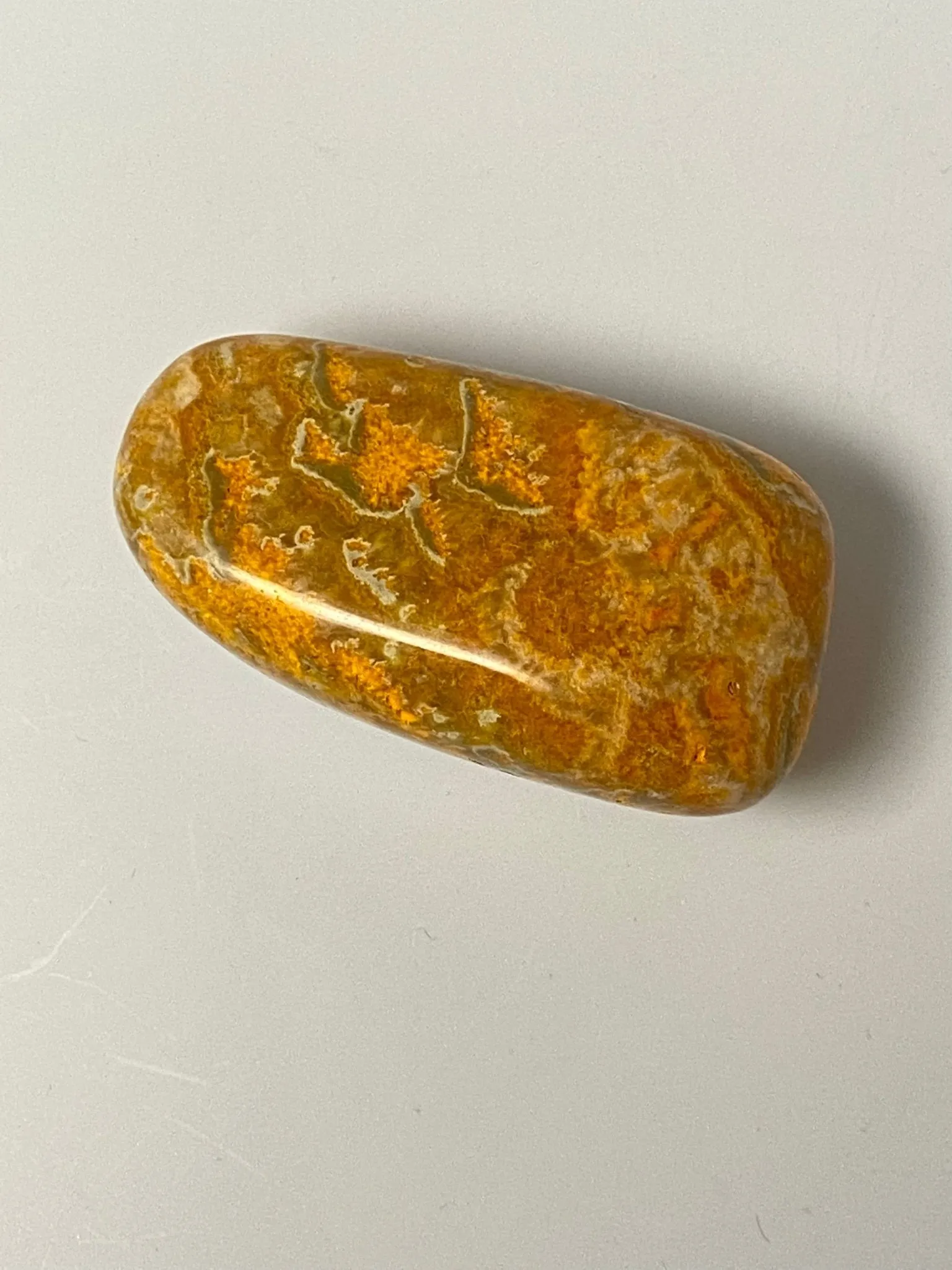 Bumblebee Jasper Palm Stone