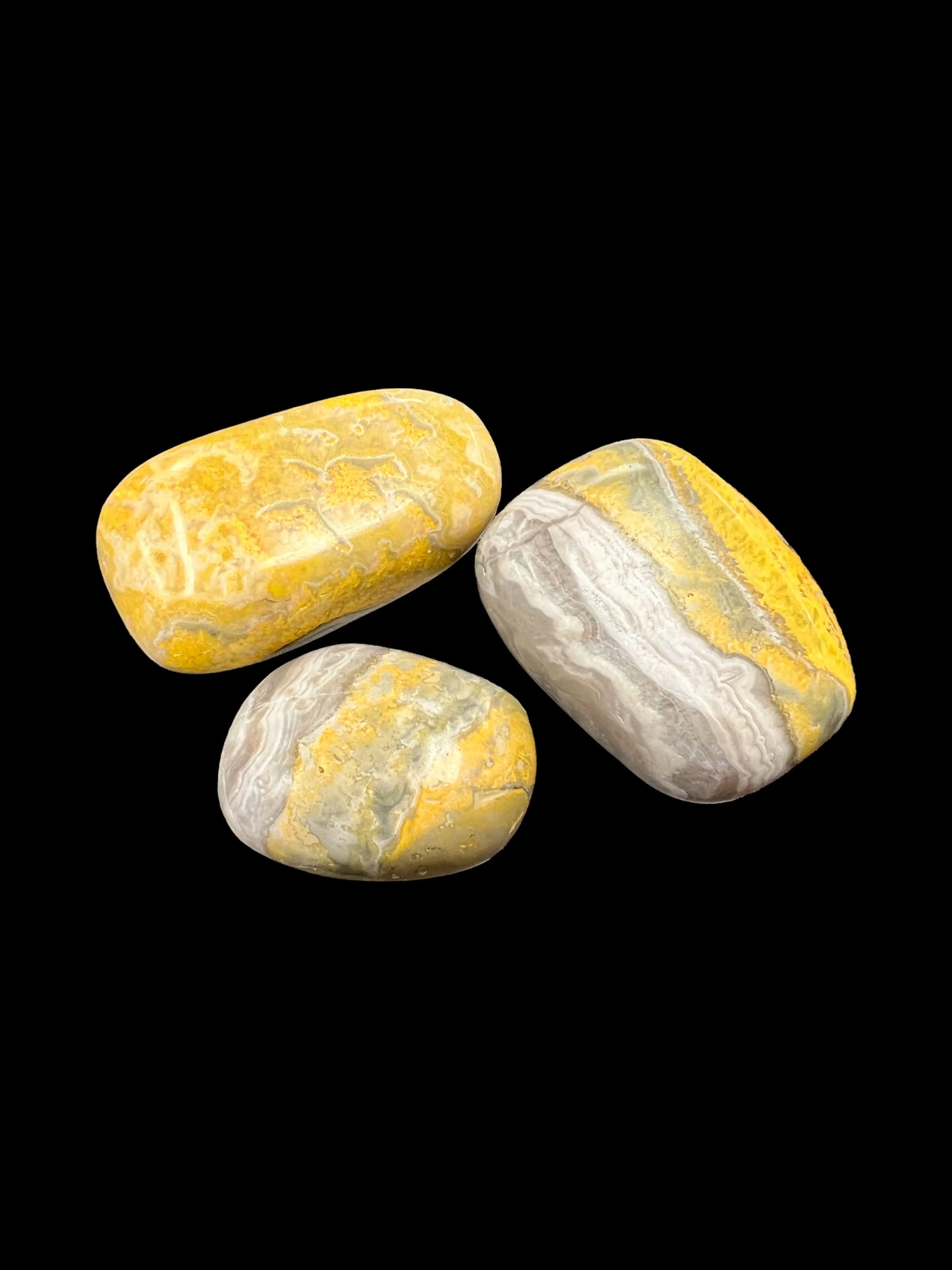 Bumblebee Jasper Palm Stone