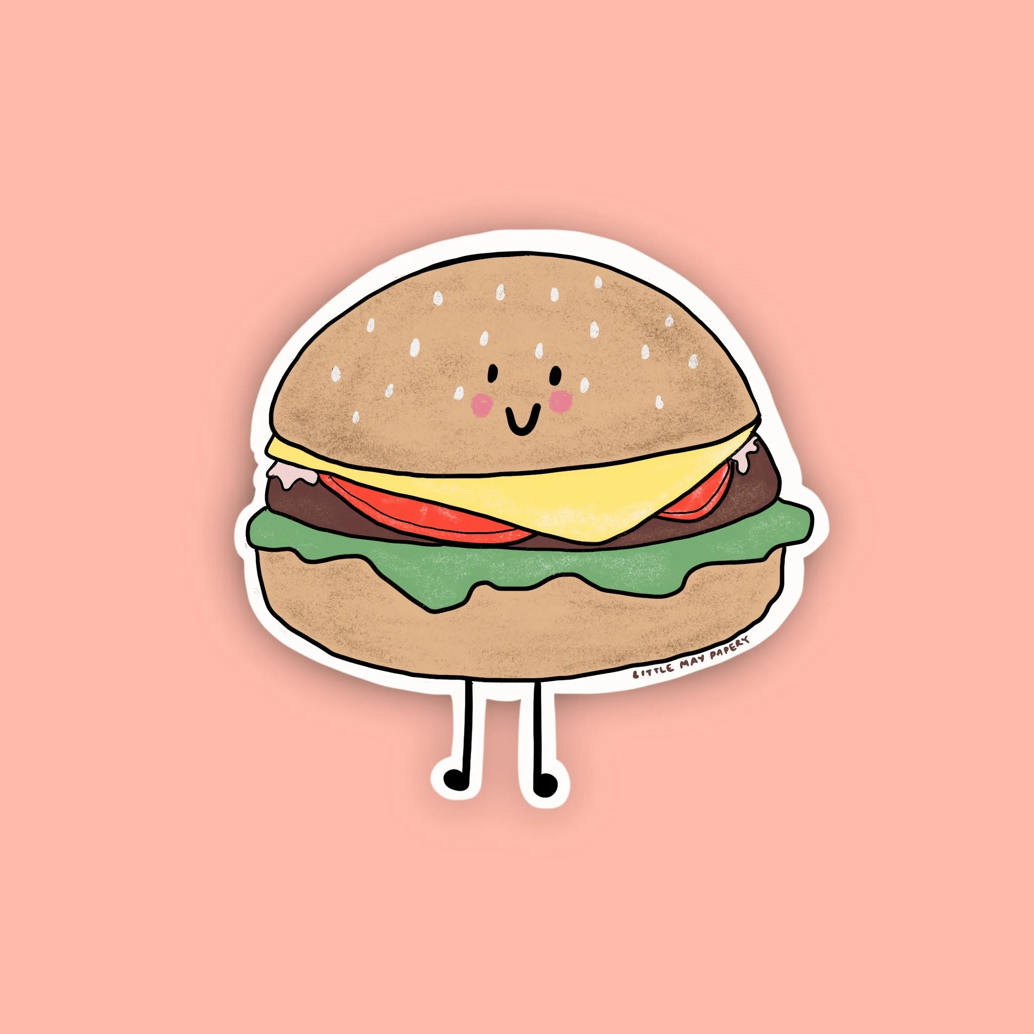 Burger Vinyl Sticker