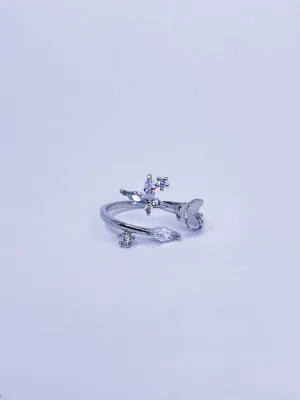 Butterfly Crystal Flutter Ring
