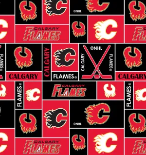 CALGARY FLAMES-Geometric Fleece-100% Polyester-012FLA