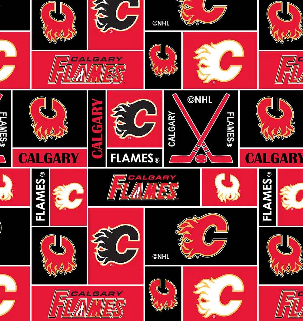 CALGARY FLAMES-Geometric Fleece-100% Polyester-012FLA