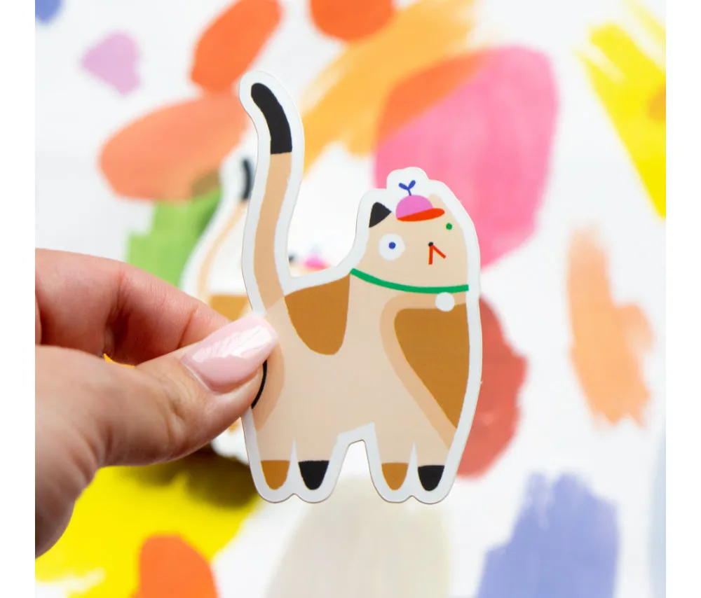 Calico Cat Kawaii Vinyl Sticker