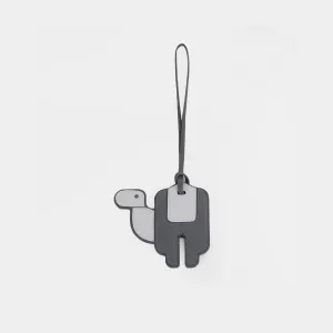 Camel leather pendant - Grey