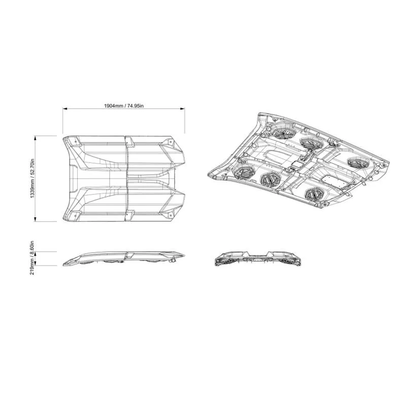 Can-Am JL Audio Roof - Level 4 ｜ Maverick R, Maverick R MAX