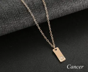 Cancer geometric necklace