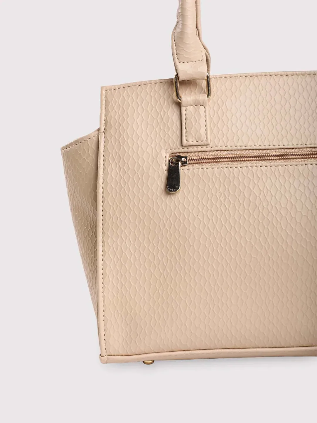 Caprese Fiona Medium Beige Office Tote Bag