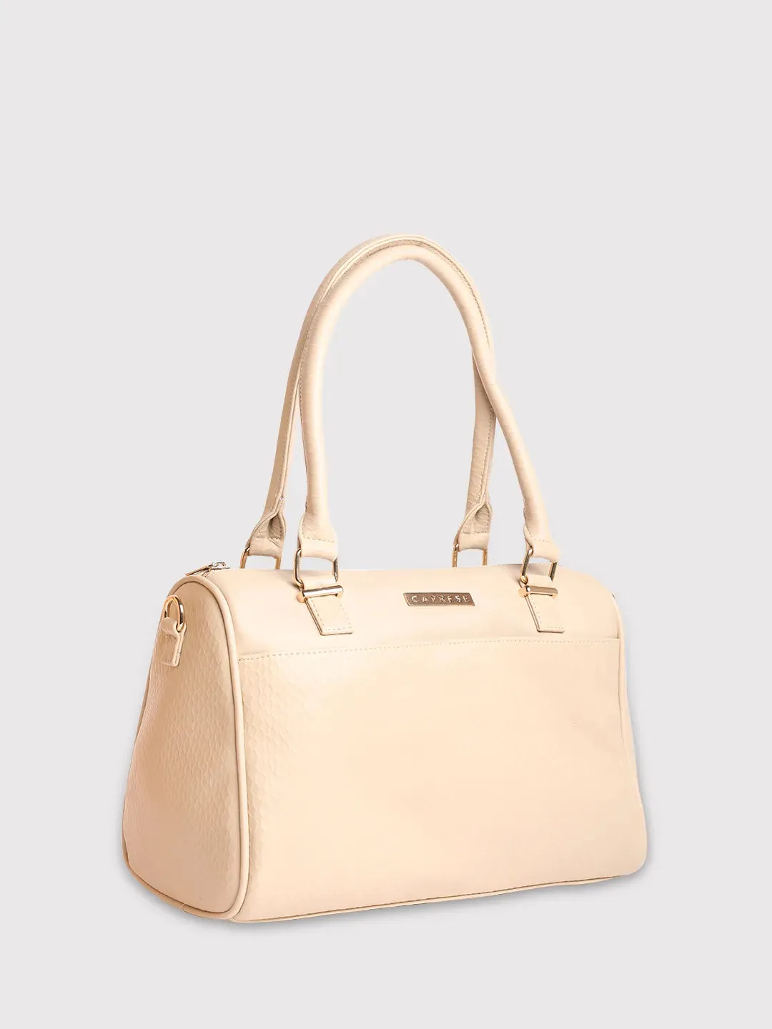 Caprese Fiona Medium Beige Satchel Bag